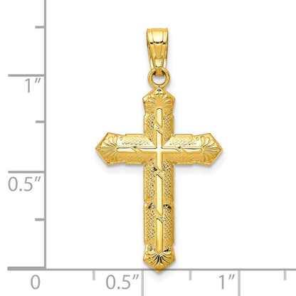 10K Gelbgold Passion Kreuz Anhänger