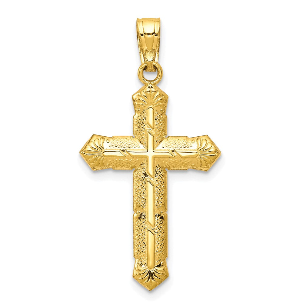 10K Gelbgold Passion Kreuz Anhänger
