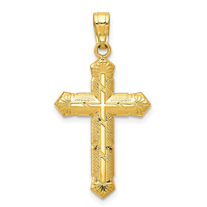 10K Gelbgold Passion Kreuz Anhänger