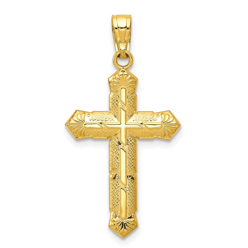 10K Gelbgold Passion Kreuz Anhänger