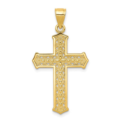 10K Gelbgold Kreuz Anhänger