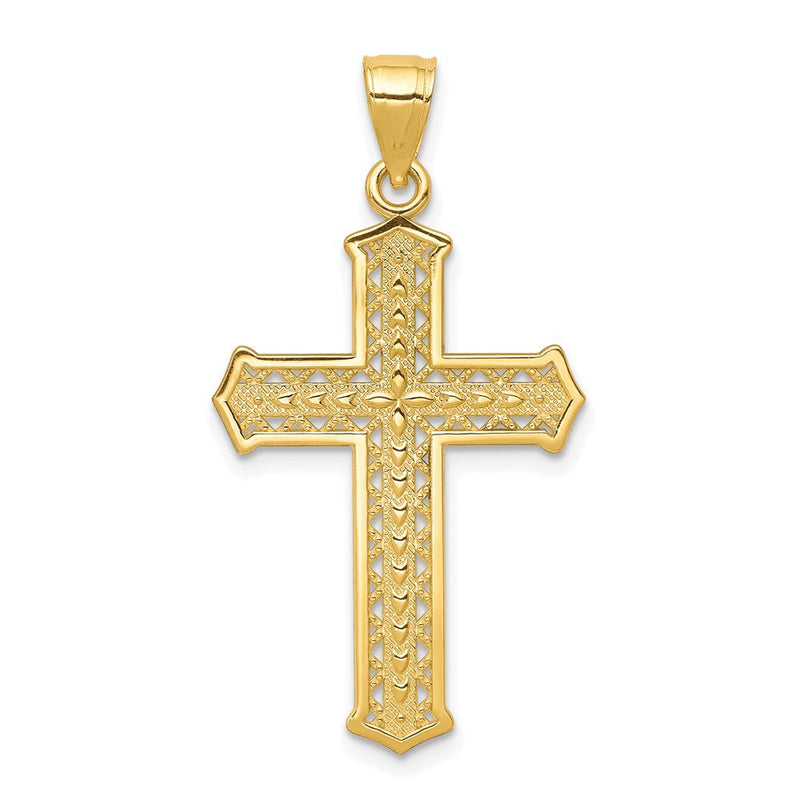 10K Gelbgold Kreuz Anhänger