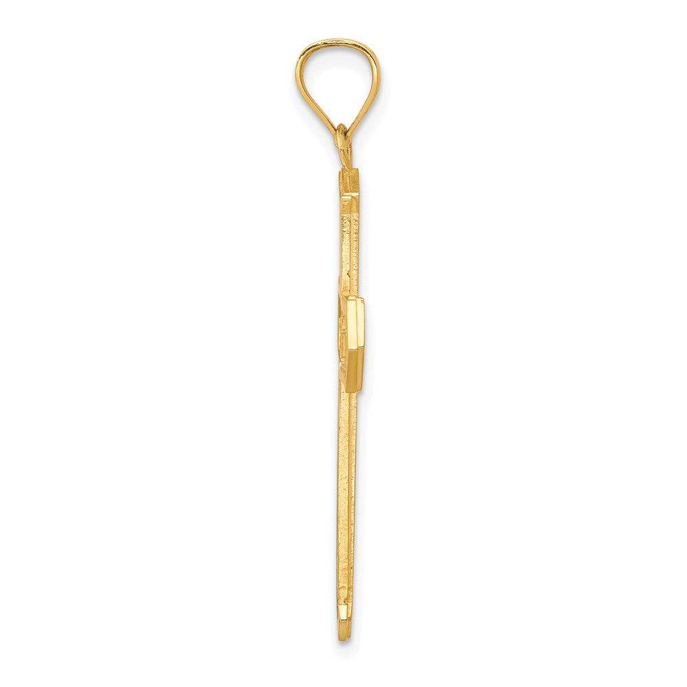 10K Gelbgold Passion Kreuz Anhänger