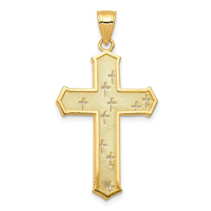 10K Gelbgold Passion Kreuz Anhänger