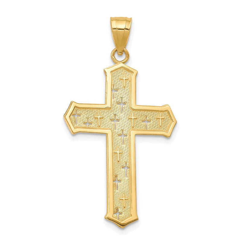 10K Gelbgold Passion Kreuz Anhänger