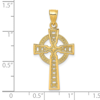 10K Gelbgold Iona Kreuz Anhänger