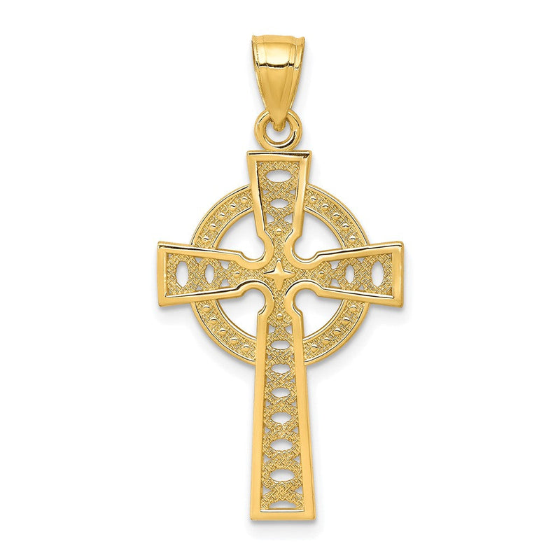 10K Gelbgold Iona Kreuz Anhänger