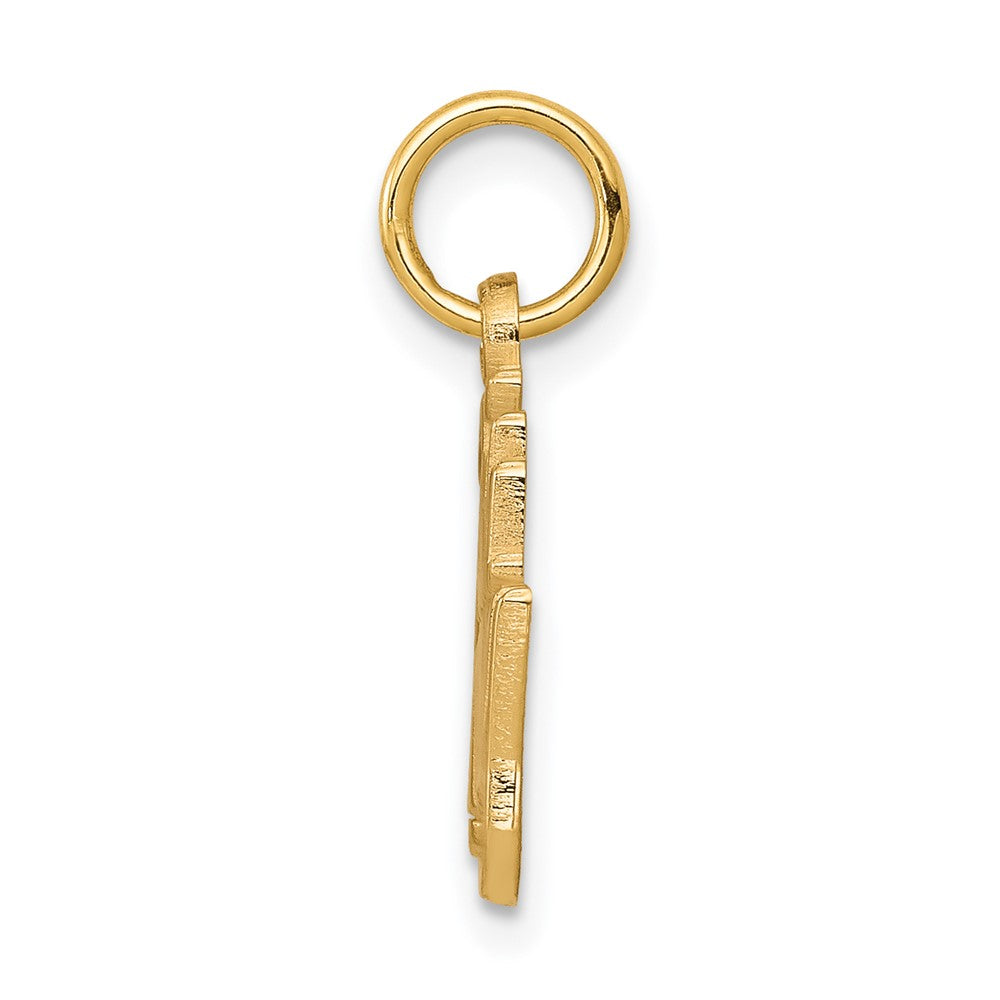 10K Gelbgold 25th Jahrestag Charm