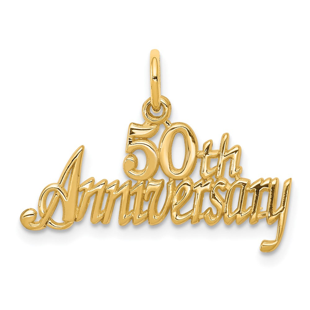 10K Gelbgold 50th Jahrestag Charm