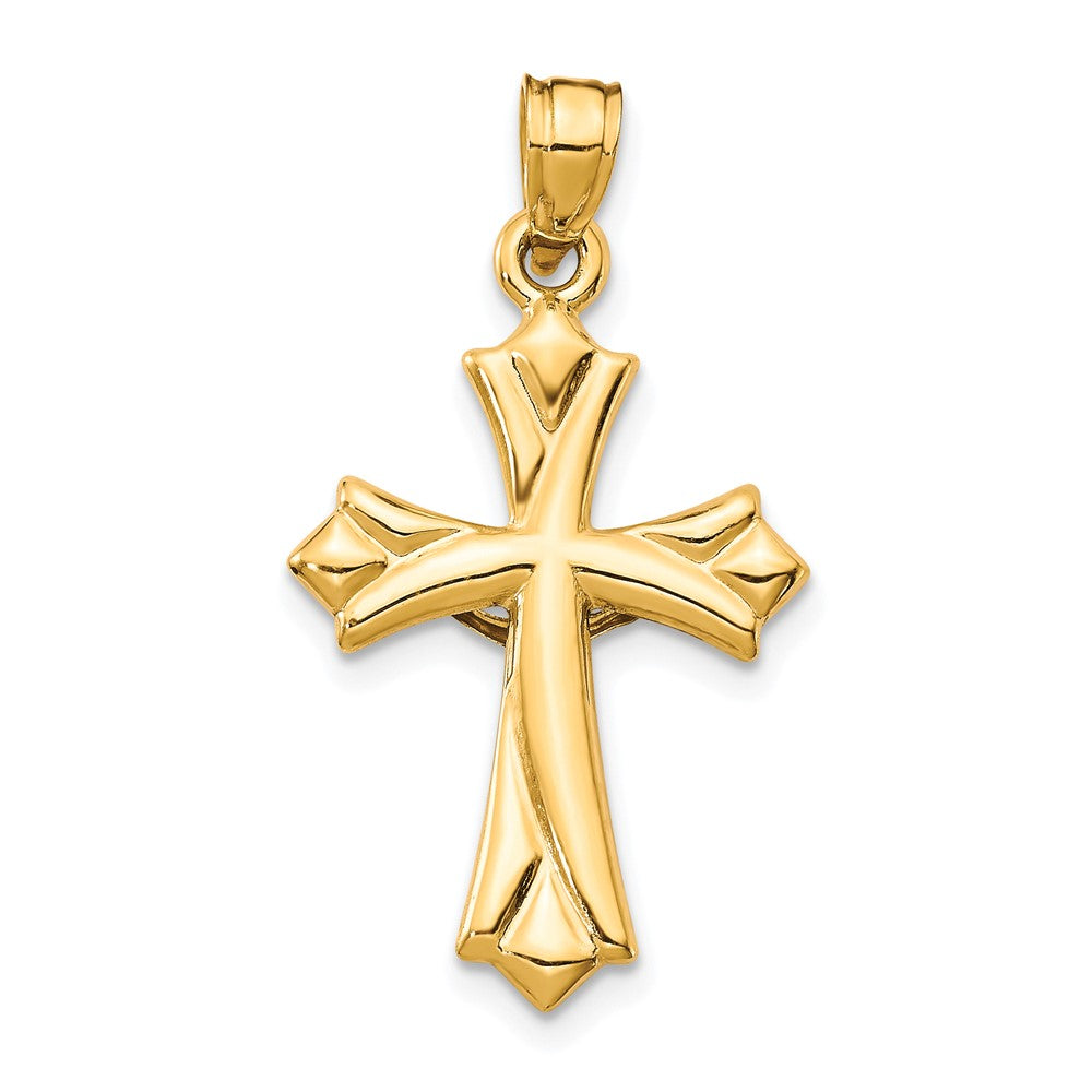 10K Gelbgold Wendbar Kruzifix /cross Anhänger