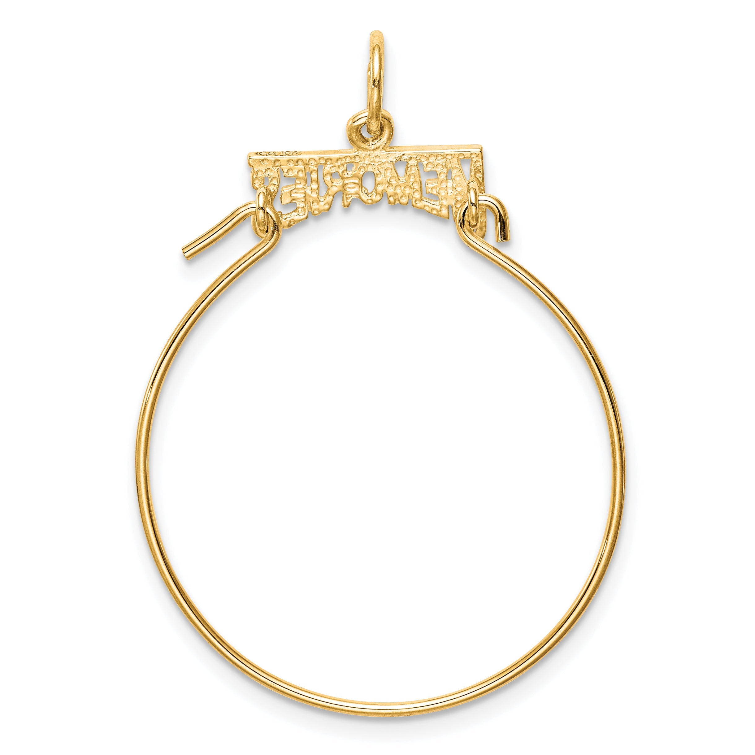 10K Gelbgold Memories Charm Halter