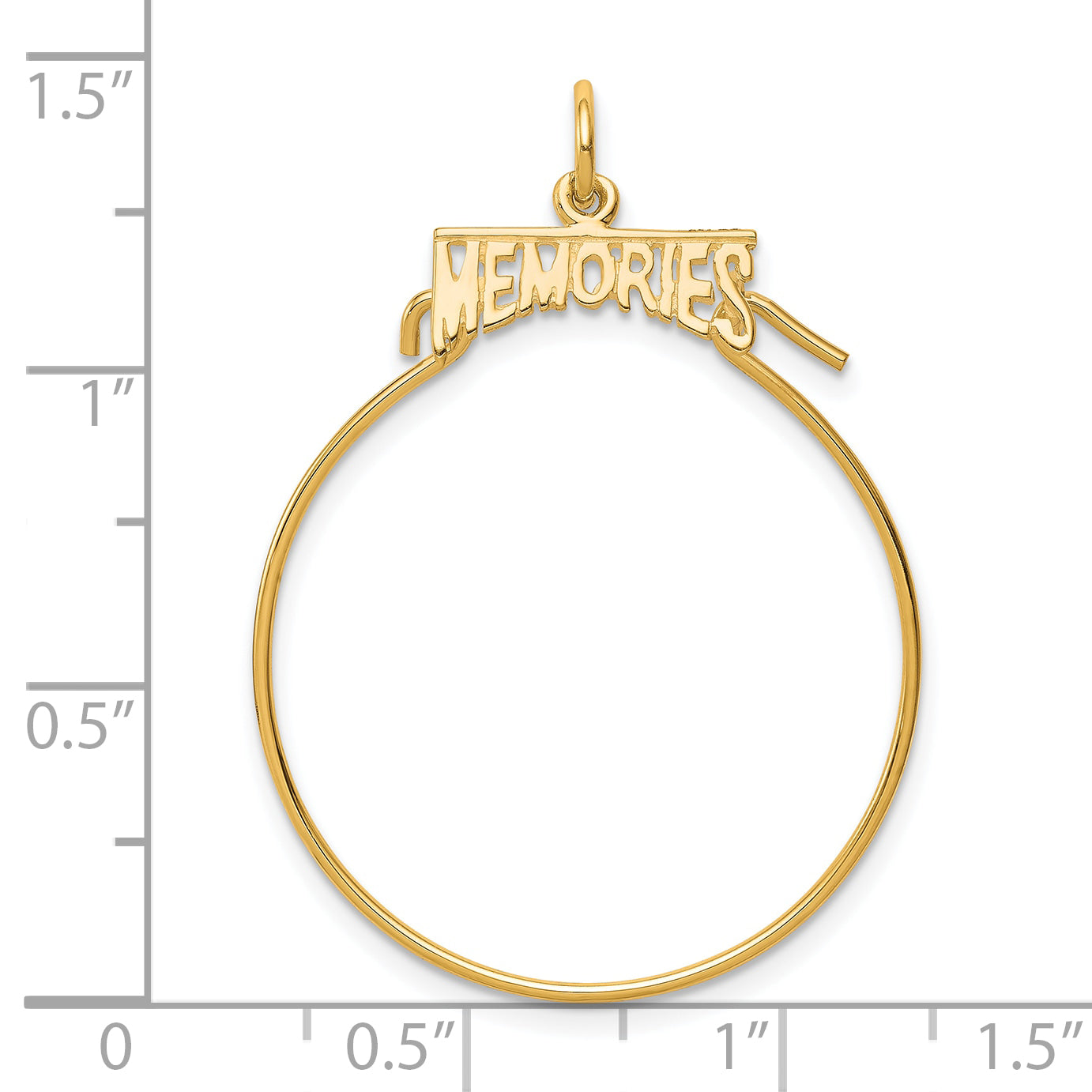 10K Gelbgold Memories Charm Halter