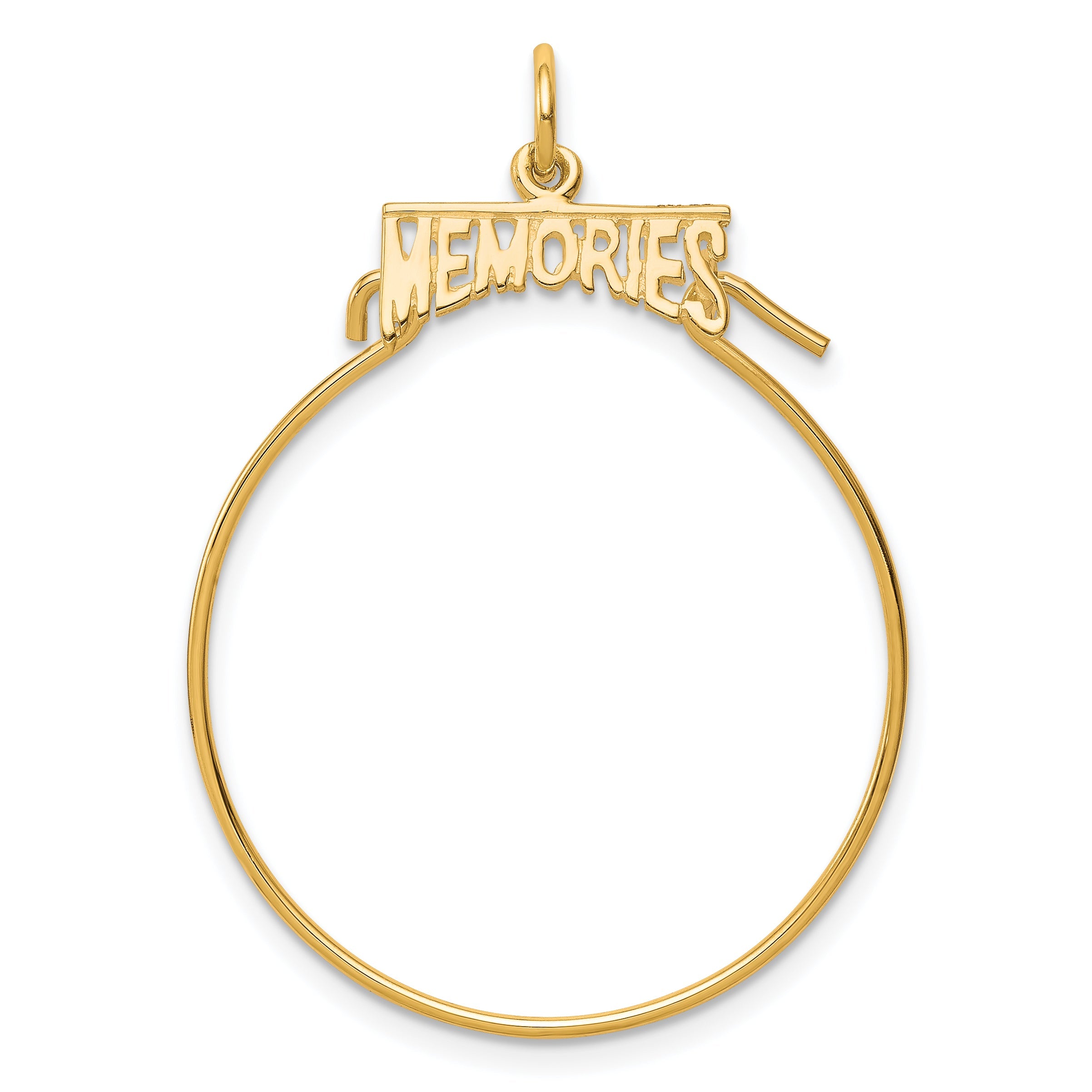 10K Gelbgold Memories Charm Halter
