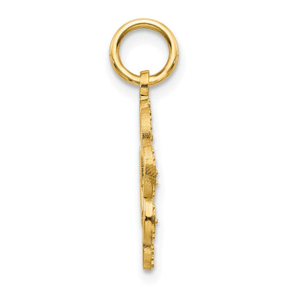 10K Gelbgold Baby Mädchen Charm