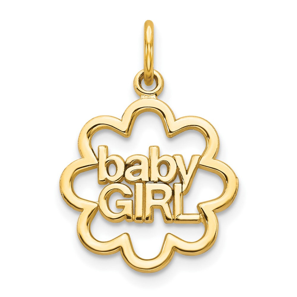 10K Gelbgold Baby Mädchen Charm