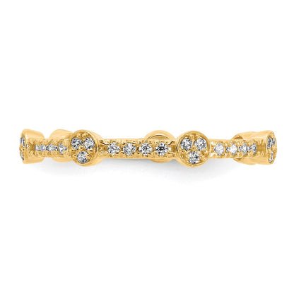 10K Gelbgold Zirkonia Ring (size 7 Nur)