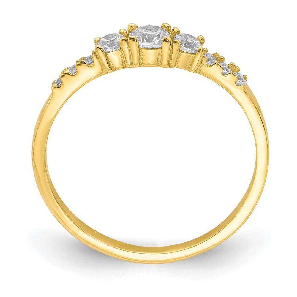 10K Gelbgold 10K Zirkonia Fantasie Kind Ring