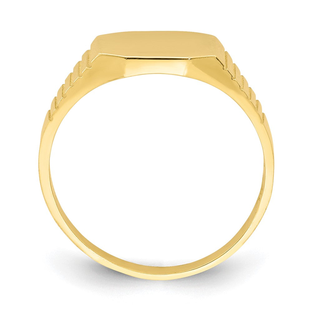 10K Gelbgold Siegel Baby Ring