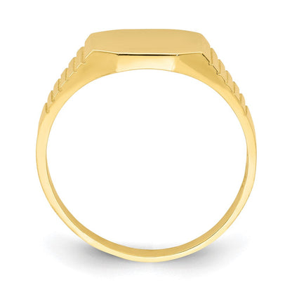 10K Gelbgold Siegel Baby Ring