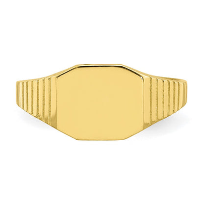 10K Gelbgold Siegel Baby Ring