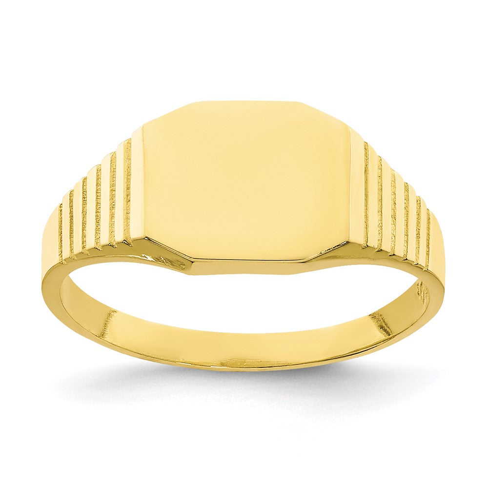 10K Gelbgold Siegel Baby Ring