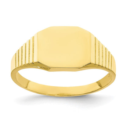 10K Gelbgold Siegel Baby Ring
