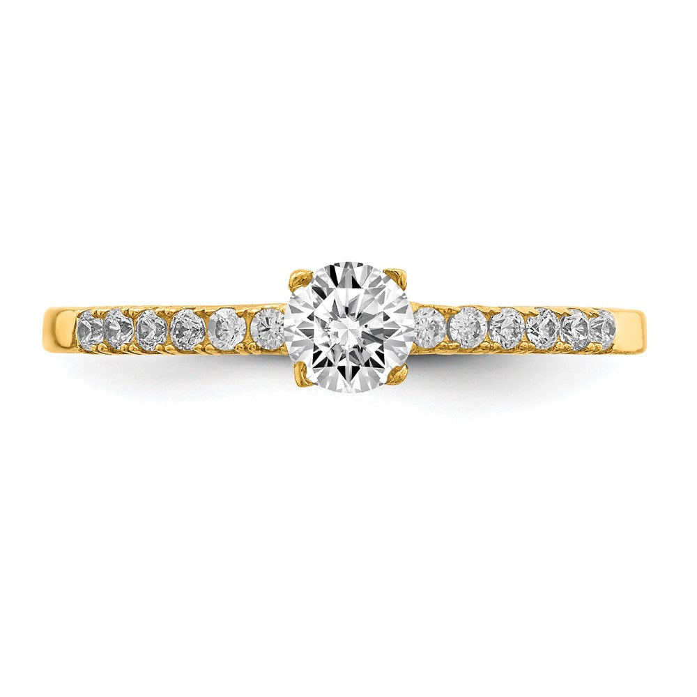 10K Gelbgold 10K Zirkonia Fantasie Ring