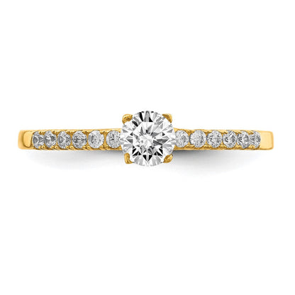10K Gelbgold 10K Zirkonia Fantasie Ring
