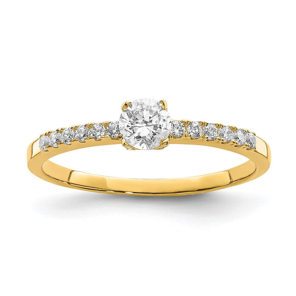 10K Gelbgold 10K Zirkonia Fantasie Ring