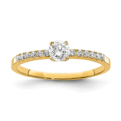 10K Gelbgold 10K Zirkonia Fantasie Ring