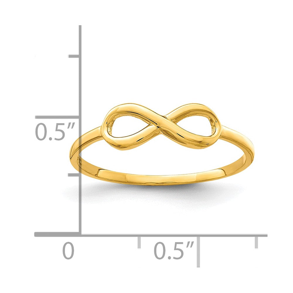10K Gelbgold Unendlichkeits-Ring