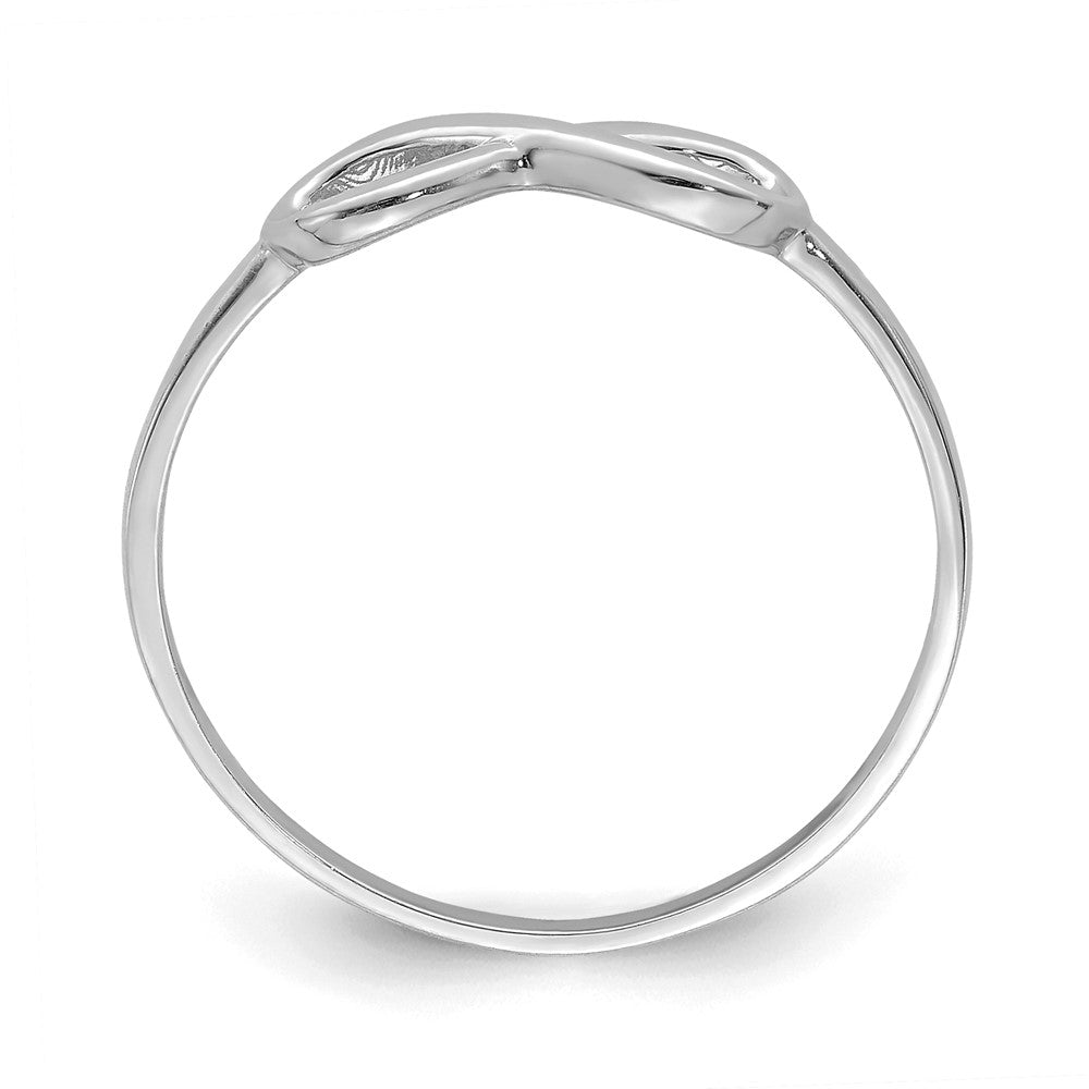 10K Weißgold 10K Unendlichkeit Ring