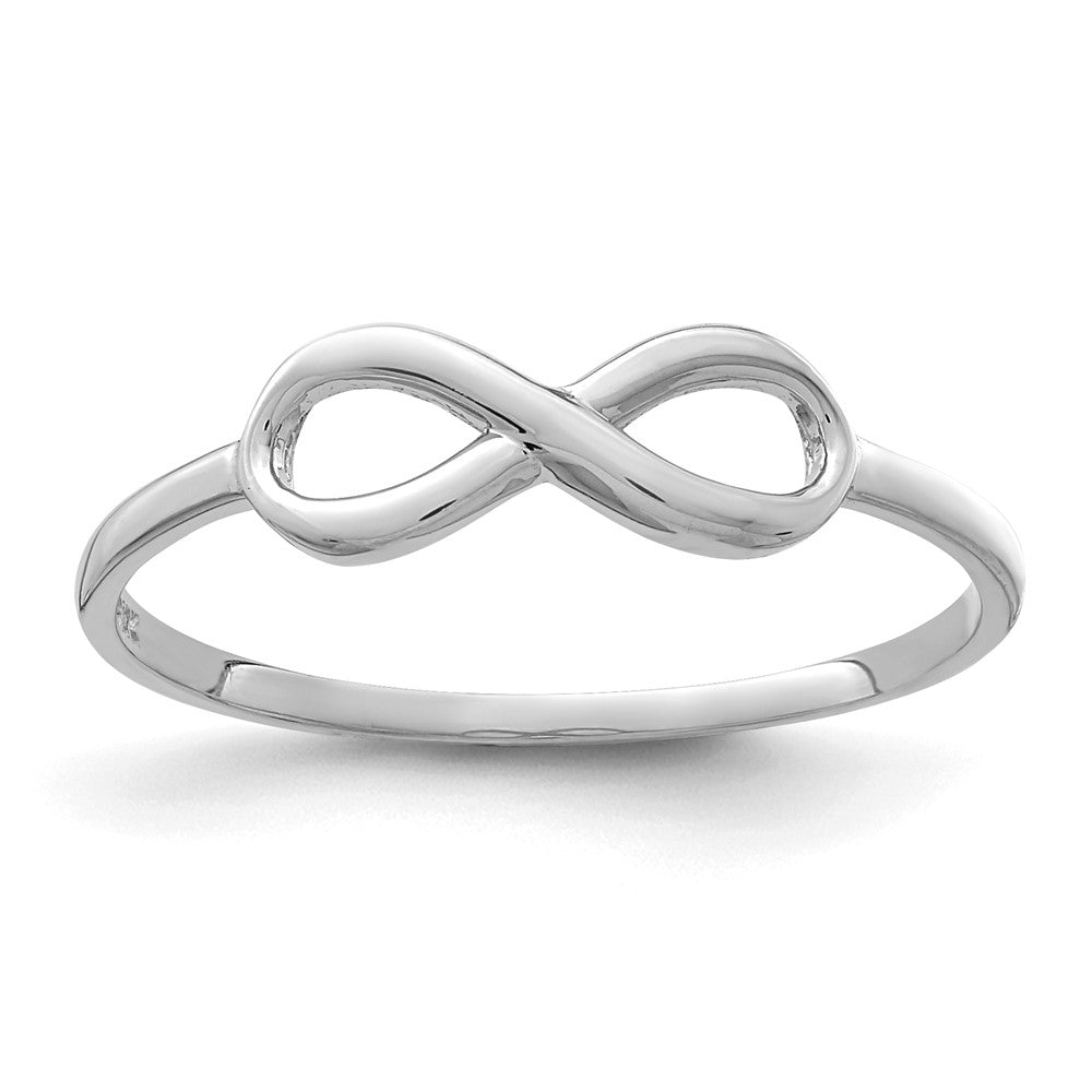 10K Weißgold 10K Unendlichkeit Ring