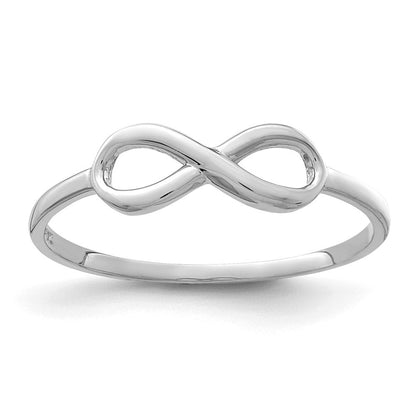 10K Weißgold 10K Unendlichkeit Ring
