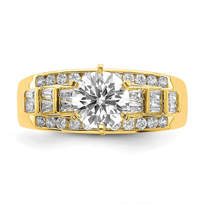 10K Gelbgold 10K Zirkonia Micropave Ring