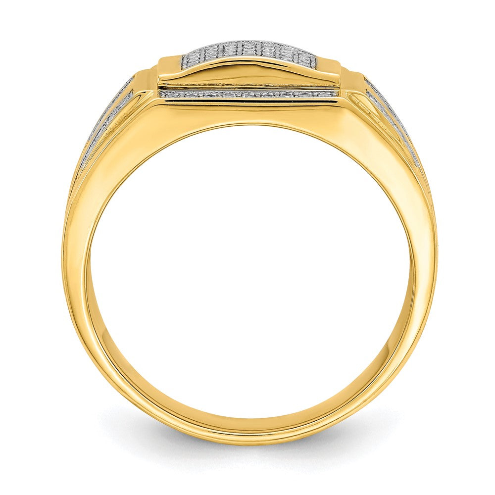 10K Gelbgold 10K Herren Zirkonia Siegel Ring