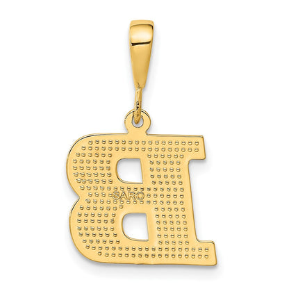 10K Gelbgold Initiale B Anhänger