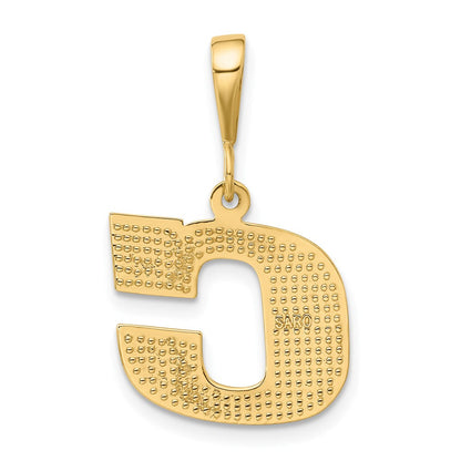 10K Gelbgold Initiale C Anhänger