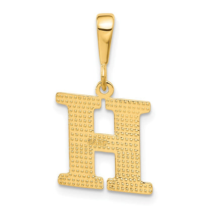 10K Gelbgold 10ky Initiale H Anhänger