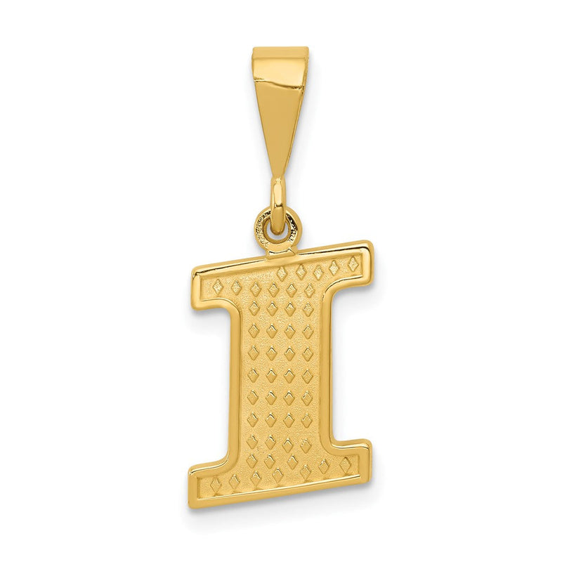 10K Gelbgold 10ky Initiale I Anhänger