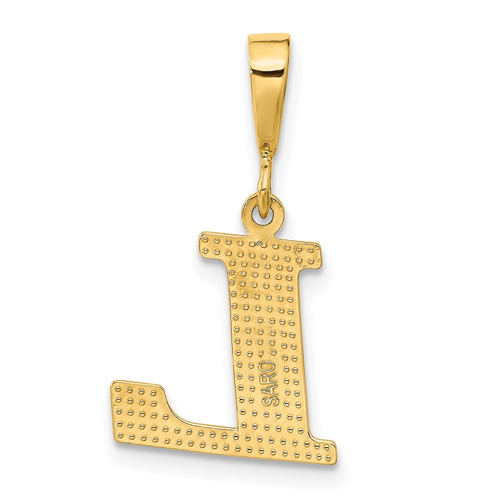 10K Gelbgold 10ky Initiale L Anhänger