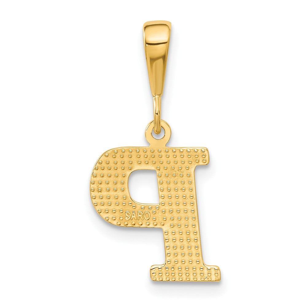 10K Gelbgold 10ky Initiale P Anhänger