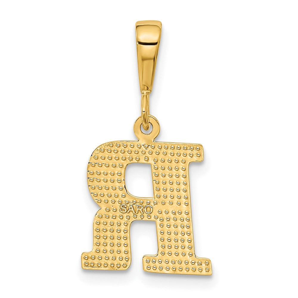 10K Gelbgold 10ky Initiale R Anhänger