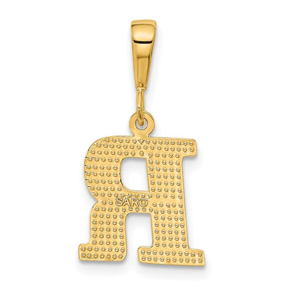 10K Gelbgold 10ky Initiale R Anhänger