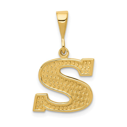 10K Gelbgold 10ky Initiale S Anhänger