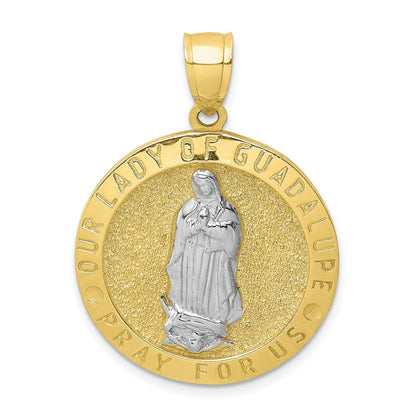 10K Gelbgold mit Rhodium Wendbar Jesus/abendmahl Medaille