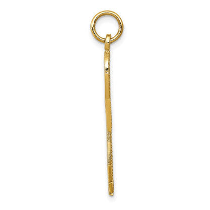 10K Gelbgold Ankh Kreuz Charm