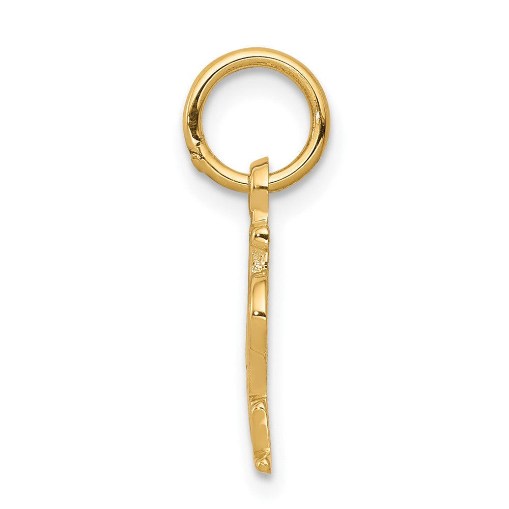 10K Gelbgold Football Charm