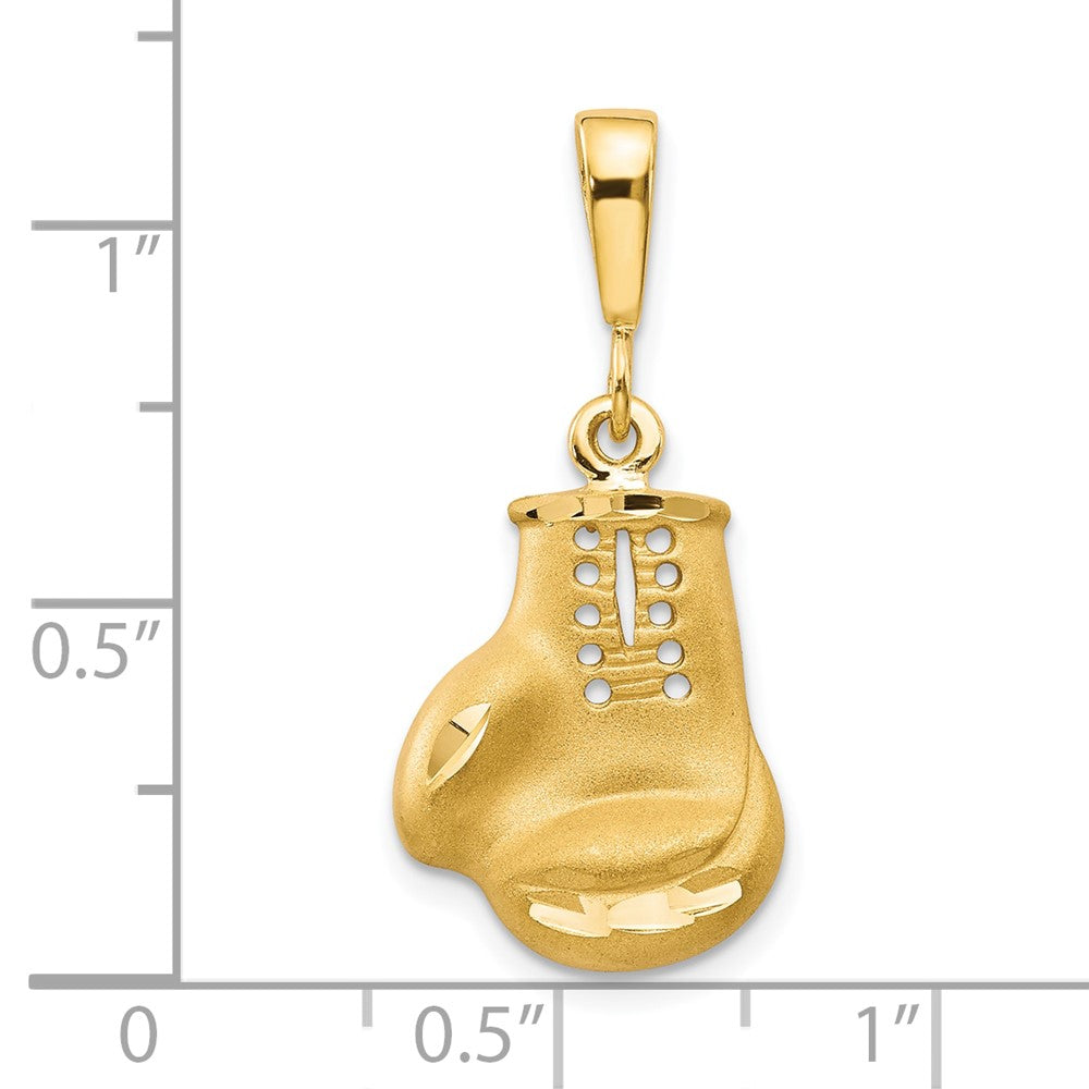 10K Gelbgold Boxhandschuh-Charm