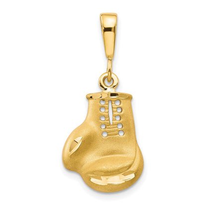 10K Gelbgold Boxhandschuh-Charm